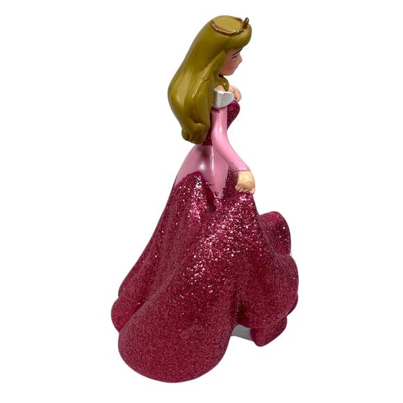 Disney Princess Aurora Sleeping Beauty Figure 4” Loose Pink Sparkle Glitter - Picture 5 of 8